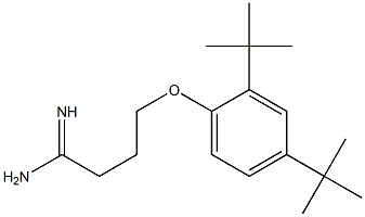 4-(2,4-di-tert-butylphenoxy)butanimidamide 结构式