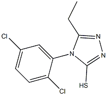 4-(2,5-dichlorophenyl)-5-ethyl-4H-1,2,4-triazole-3-thiol 结构式