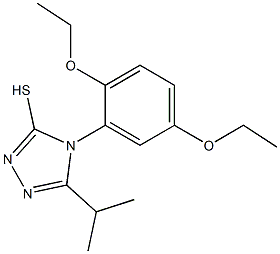 4-(2,5-diethoxyphenyl)-5-(propan-2-yl)-4H-1,2,4-triazole-3-thiol 结构式