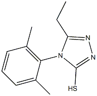 4-(2,6-dimethylphenyl)-5-ethyl-4H-1,2,4-triazole-3-thiol 结构式