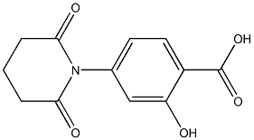 4-(2,6-dioxopiperidin-1-yl)-2-hydroxybenzoic acid 结构式