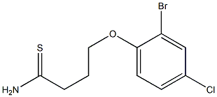 4-(2-bromo-4-chlorophenoxy)butanethioamide 结构式