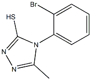 4-(2-bromophenyl)-5-methyl-4H-1,2,4-triazole-3-thiol 结构式