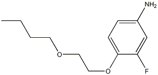 4-(2-butoxyethoxy)-3-fluoroaniline 结构式