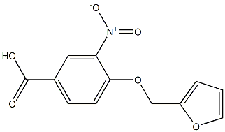 4-(2-furylmethoxy)-3-nitrobenzoic acid 结构式