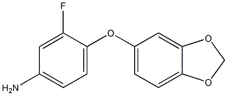 4-(2H-1,3-benzodioxol-5-yloxy)-3-fluoroaniline 结构式