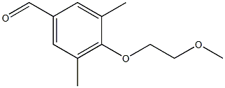 4-(2-methoxyethoxy)-3,5-dimethylbenzaldehyde 结构式