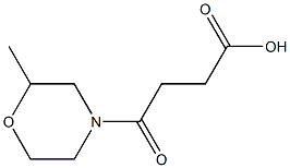 4-(2-methylmorpholin-4-yl)-4-oxobutanoic acid 结构式