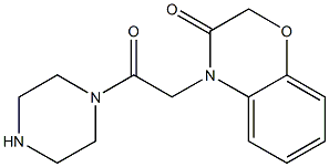 4-(2-oxo-2-piperazin-1-ylethyl)-2H-1,4-benzoxazin-3(4H)-one 结构式