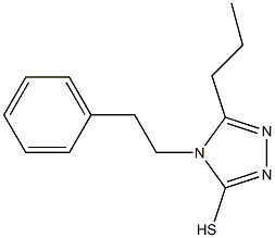 4-(2-phenylethyl)-5-propyl-4H-1,2,4-triazole-3-thiol 结构式