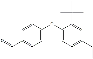 4-(2-tert-butyl-4-ethylphenoxy)benzaldehyde 结构式