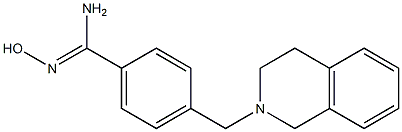 4-(3,4-dihydroisoquinolin-2(1H)-ylmethyl)-N'-hydroxybenzenecarboximidamide 结构式
