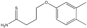 4-(3,4-dimethylphenoxy)butanethioamide 结构式