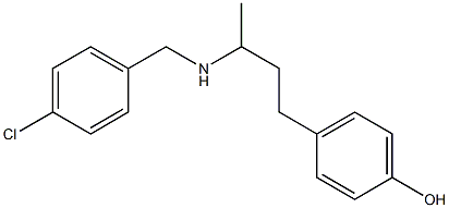 4-(3-{[(4-chlorophenyl)methyl]amino}butyl)phenol 结构式