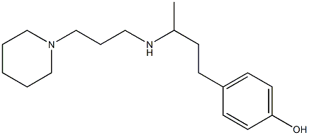 4-(3-{[3-(piperidin-1-yl)propyl]amino}butyl)phenol 结构式