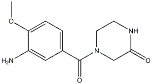 4-(3-amino-4-methoxybenzoyl)piperazin-2-one 结构式