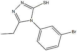 4-(3-bromophenyl)-5-ethyl-4H-1,2,4-triazole-3-thiol 结构式