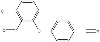 4-(3-chloro-2-formylphenoxy)benzonitrile 结构式