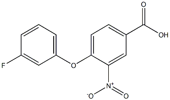 4-(3-fluorophenoxy)-3-nitrobenzoic acid 结构式