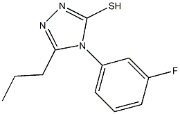 4-(3-fluorophenyl)-5-propyl-4H-1,2,4-triazole-3-thiol 结构式