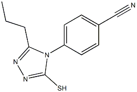 4-(3-propyl-5-sulfanyl-4H-1,2,4-triazol-4-yl)benzonitrile 结构式