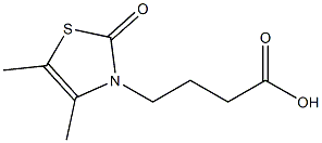 4-(4,5-dimethyl-2-oxo-1,3-thiazol-3(2H)-yl)butanoic acid 结构式