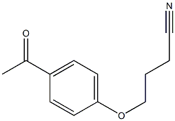 4-(4-acetylphenoxy)butanenitrile 结构式