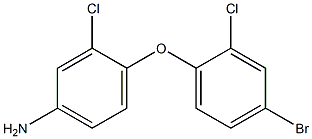 4-(4-bromo-2-chlorophenoxy)-3-chloroaniline 结构式