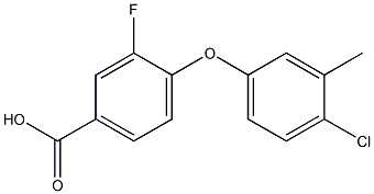 4-(4-chloro-3-methylphenoxy)-3-fluorobenzoic acid 结构式