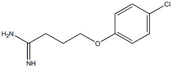 4-(4-chlorophenoxy)butanimidamide 结构式