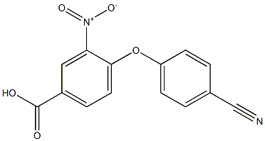 4-(4-cyanophenoxy)-3-nitrobenzoic acid 结构式