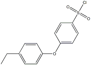 4-(4-ethylphenoxy)benzene-1-sulfonyl chloride 结构式