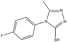 4-(4-fluorophenyl)-5-methyl-4H-1,2,4-triazole-3-thiol 结构式