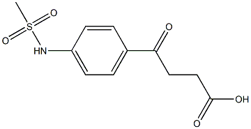 4-(4-methanesulfonamidophenyl)-4-oxobutanoic acid 结构式