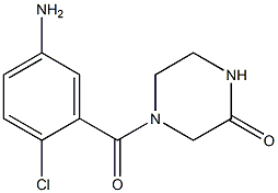 4-(5-amino-2-chlorobenzoyl)piperazin-2-one 结构式