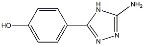 4-(5-amino-4H-1,2,4-triazol-3-yl)phenol 结构式