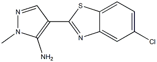 4-(5-chloro-1,3-benzothiazol-2-yl)-1-methyl-1H-pyrazol-5-amine 结构式