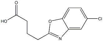 4-(5-chloro-1,3-benzoxazol-2-yl)butanoic acid 结构式