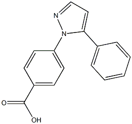 4-(5-phenyl-1H-pyrazol-1-yl)benzoic acid 结构式