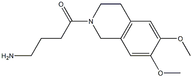 4-(6,7-dimethoxy-3,4-dihydroisoquinolin-2(1H)-yl)-4-oxobutan-1-amine 结构式