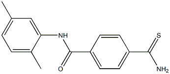 4-(aminocarbonothioyl)-N-(2,5-dimethylphenyl)benzamide 结构式