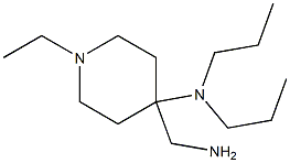 4-(aminomethyl)-1-ethyl-N,N-dipropylpiperidin-4-amine 结构式