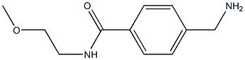 4-(aminomethyl)-N-(2-methoxyethyl)benzamide 结构式