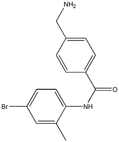 4-(aminomethyl)-N-(4-bromo-2-methylphenyl)benzamide 结构式