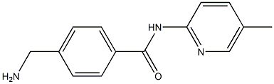 4-(aminomethyl)-N-(5-methylpyridin-2-yl)benzamide 结构式
