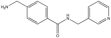 4-(aminomethyl)-N-(pyridin-3-ylmethyl)benzamide 结构式