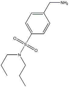 4-(aminomethyl)-N,N-dipropylbenzenesulfonamide 结构式