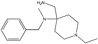 4-(aminomethyl)-N-benzyl-1-ethyl-N-methylpiperidin-4-amine 结构式