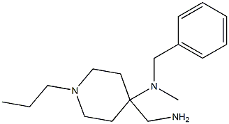 4-(aminomethyl)-N-benzyl-N-methyl-1-propylpiperidin-4-amine 结构式