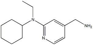 4-(aminomethyl)-N-cyclohexyl-N-ethylpyridin-2-amine 结构式